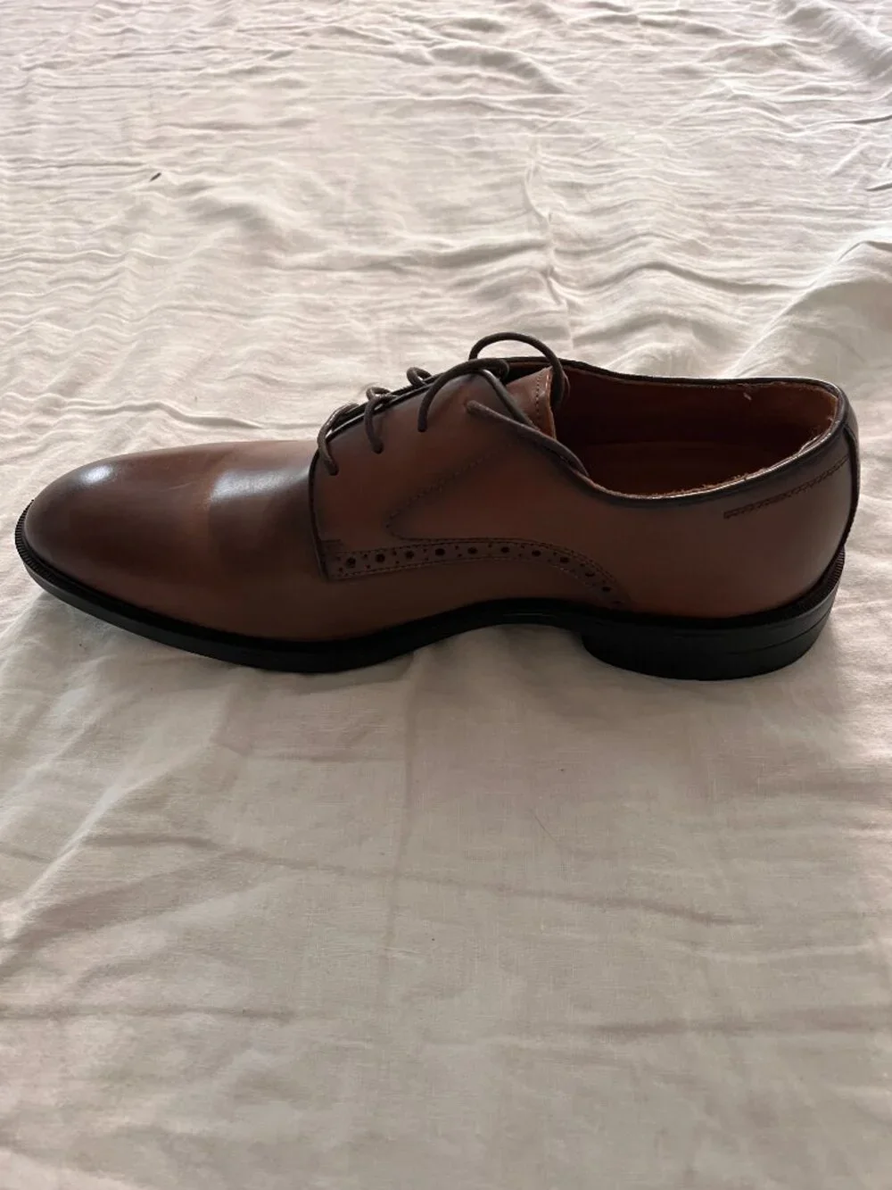 Johnston & Murphy Ronan Plain Toe Full Grain Dress Shoes